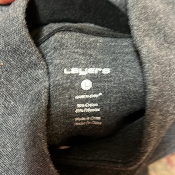 LAYER 8 Cowl Neck Pullover Grey Sweater L - Picture 8 of 8